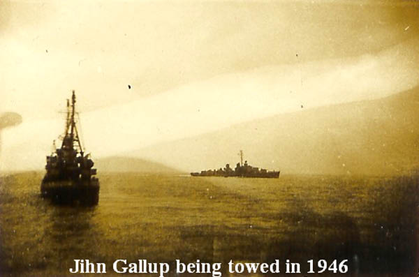 78-1946-John Gallup Being towed in